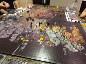 RISK Game of Thrones Board Set Up