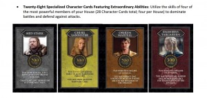 RISK Game of Thrones Character Cards