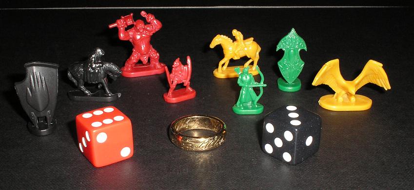 Risk The Lord Of The Rings Trilogy Edition - The One Ring And Army Pieces
